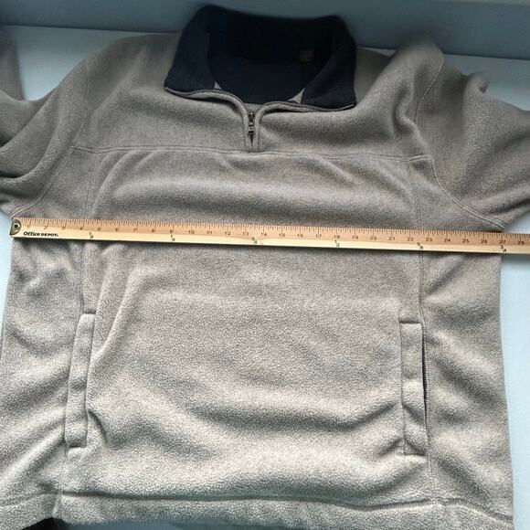 St John's Bay Tan Fleece 1/4 Zip Pullover Men's Size XL - Picture 16 of 16